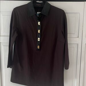 J McLaughlin Nadine Top Deep Brown BWT Size Medium